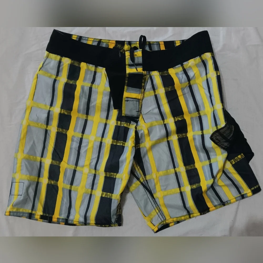 BODY GLOVE Board Shorts w/ Zipper Pocket Colorful Surf Beach Vacation Jet Ski